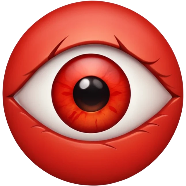Angry Only single eye emoji