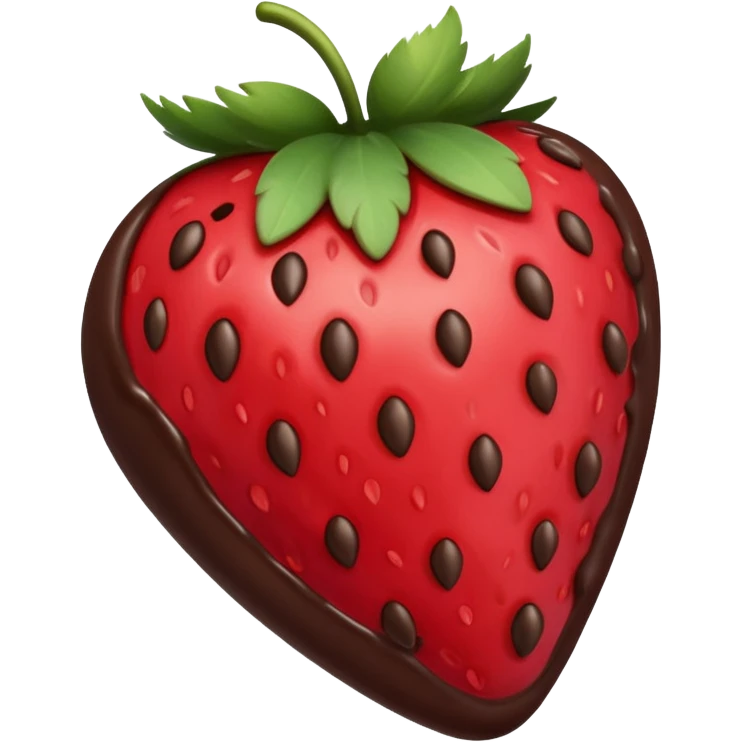 Chocolate covered strawberries  emoji