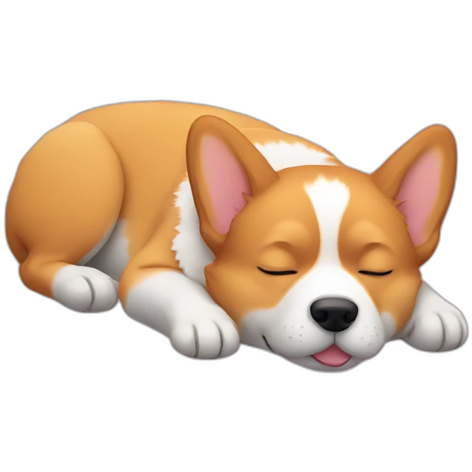 Sleeping corgi emoji
