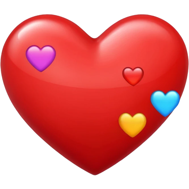 heart with a confetti background emoji