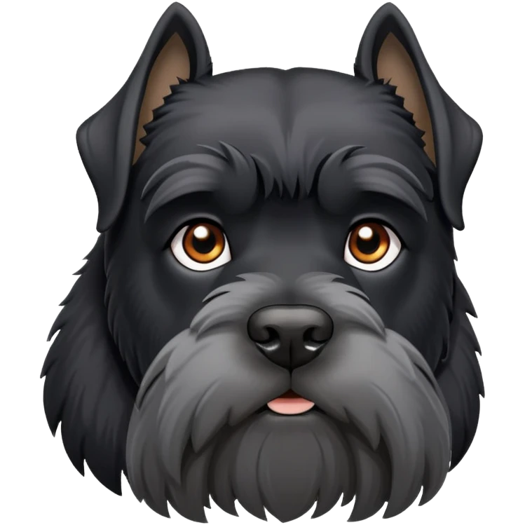 Black schnauzer emoji