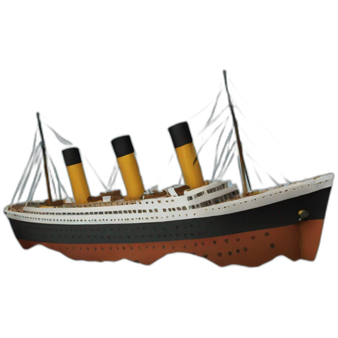 titanic ship sinking emoji