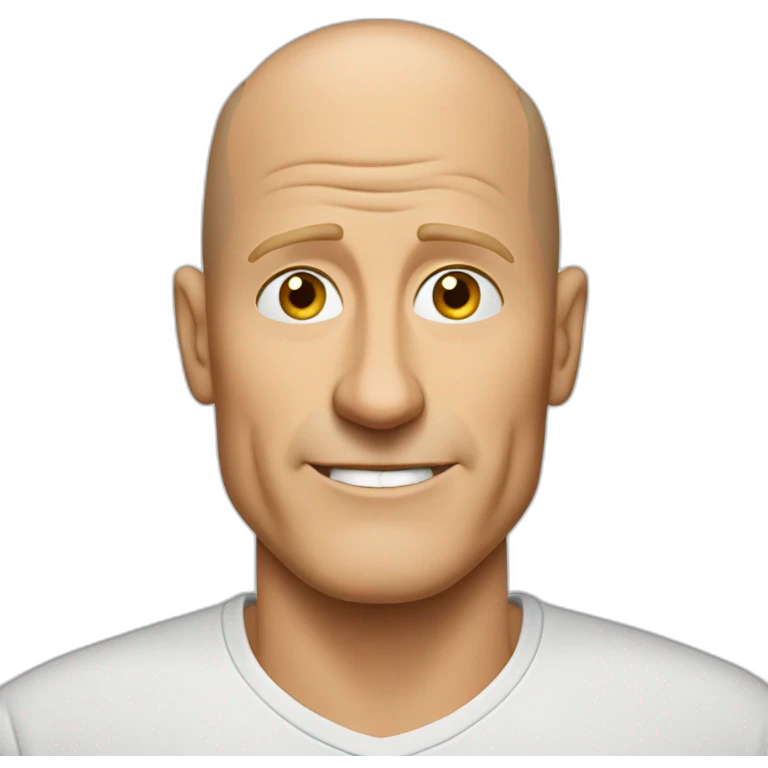 actor bald woody harrelson cartoon wearing tee  emoji
