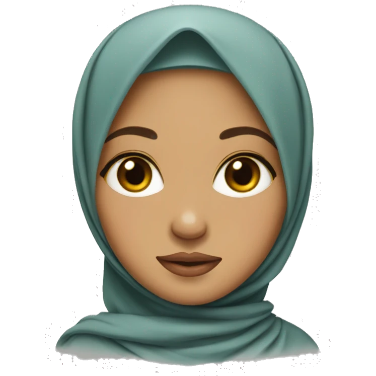 southeast Asian hijabi girl with tan skin  emoji