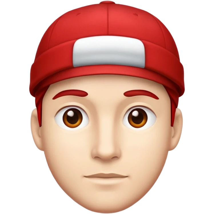 Man wearing a red cap emoji