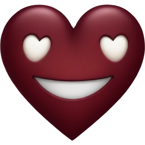 Dark red heart emoji