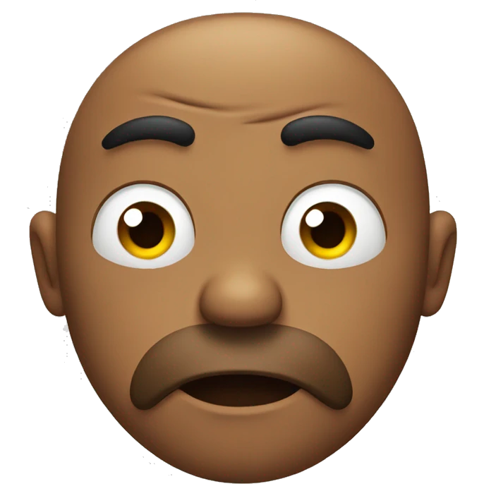 Annoyed face emoji