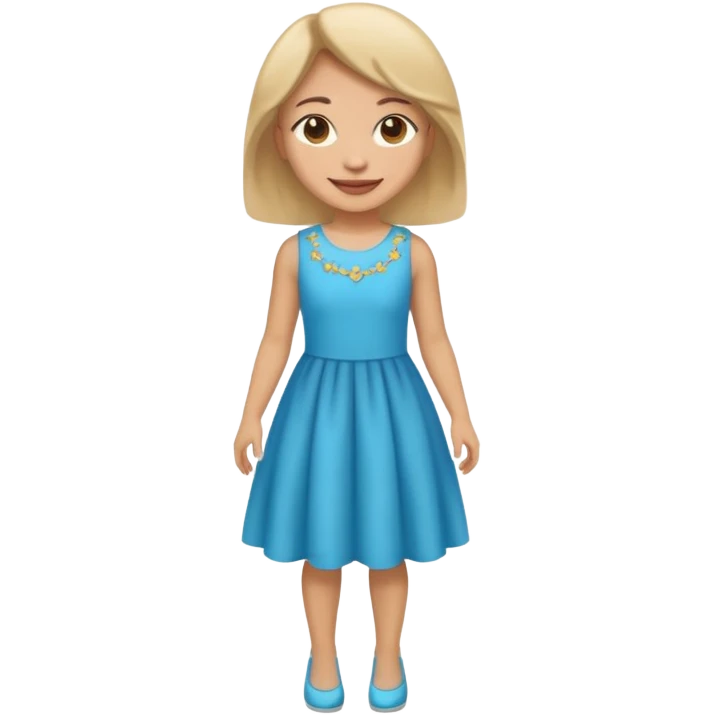 ligth girl full body emoji