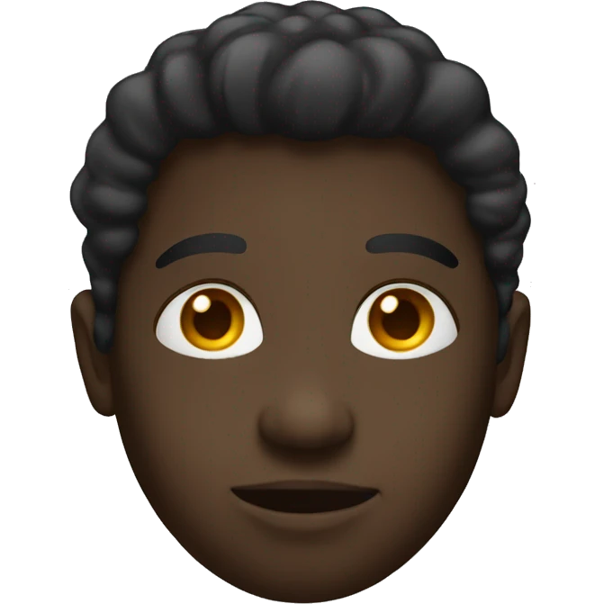 black emoji with white halo on top  emoji