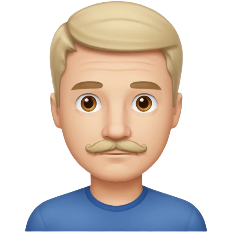 White man mustache emoji