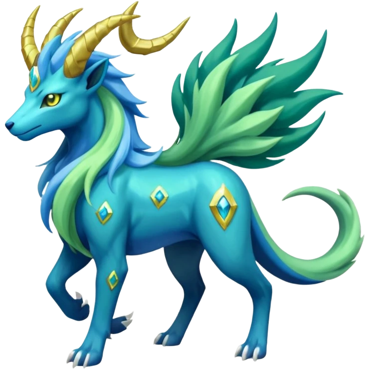 Manectric-Suicune-Virizion-Zygarde-fusion-hybrid-creature  emoji