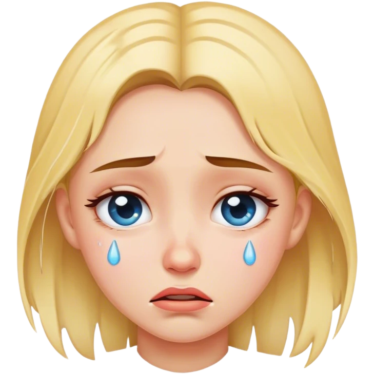 Girls cry emoji