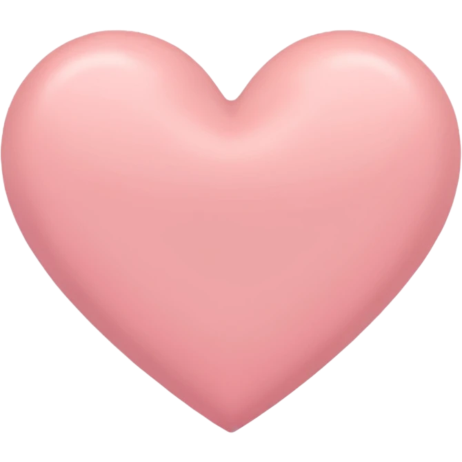 A pastel colored heart emoji