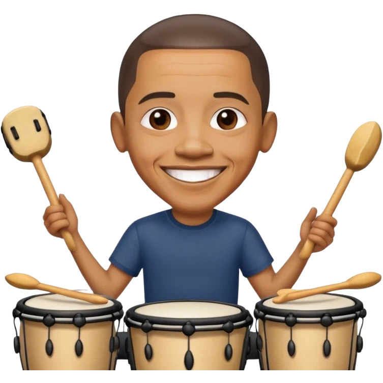 Obama drummer emoji