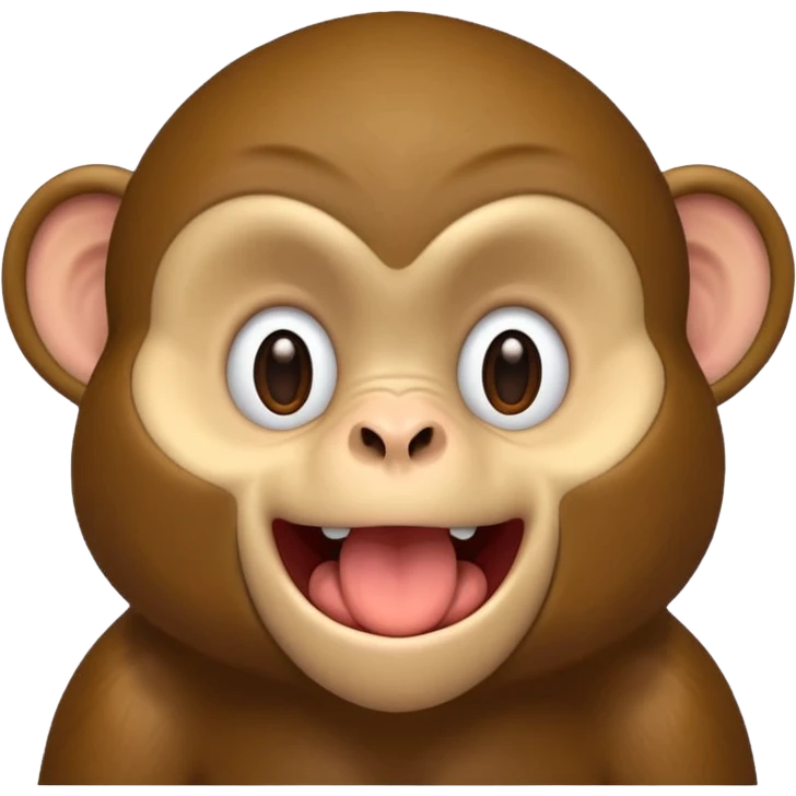 burping monkey emoji