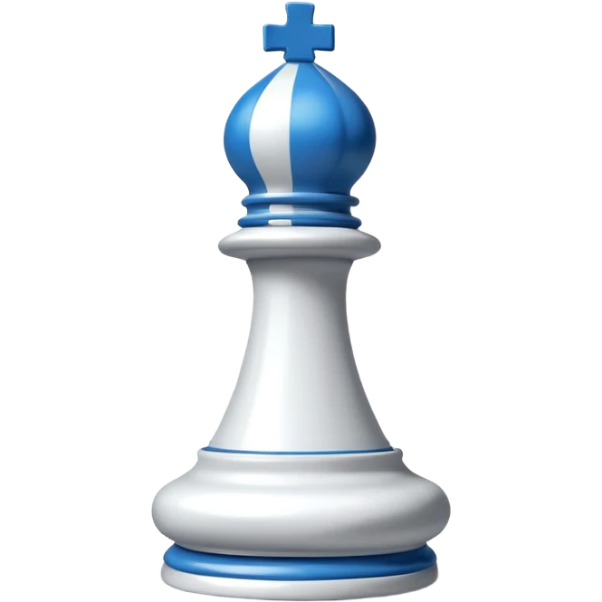 
chess bishop piece object, classic bishop shape with top slit, 3D cartoon, glossy material, soft shadow, mobile game icon style, centered, clean background, no text, no watermark
 emoji