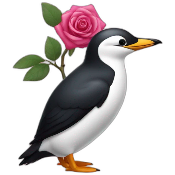 pingouin rose emoji