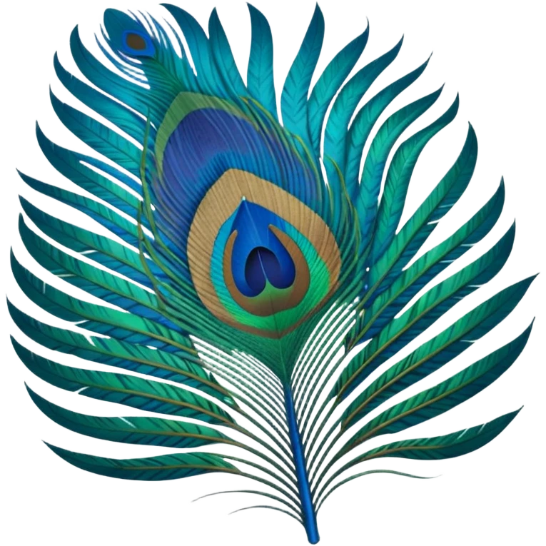 Peacock feather emoji emoji