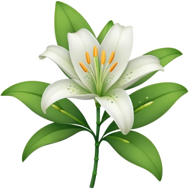 Lily flower emoji