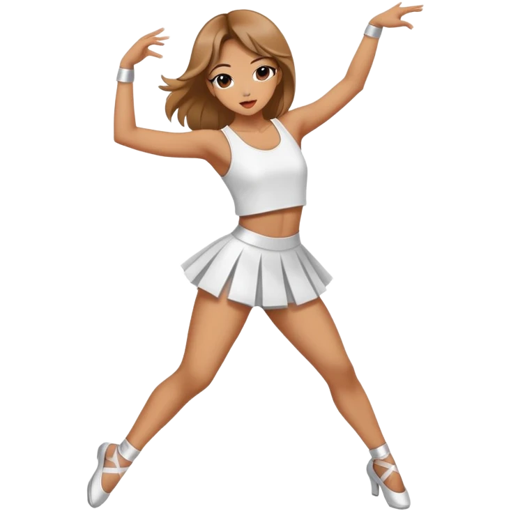 female kpop dancer is dancing emoji