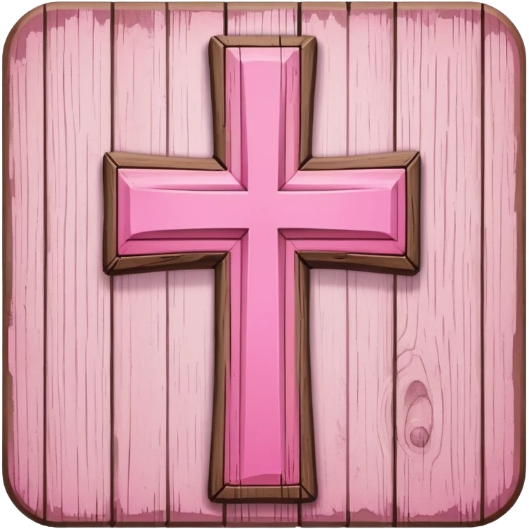 Pink cross emoji