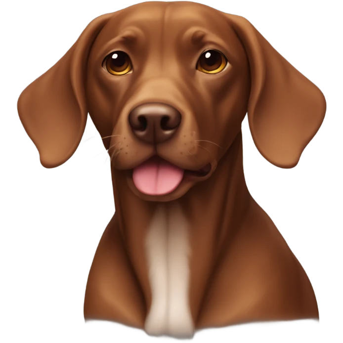 Viszla dog black emoji