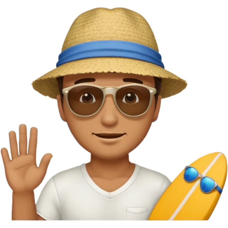 I told him about the beach emoji