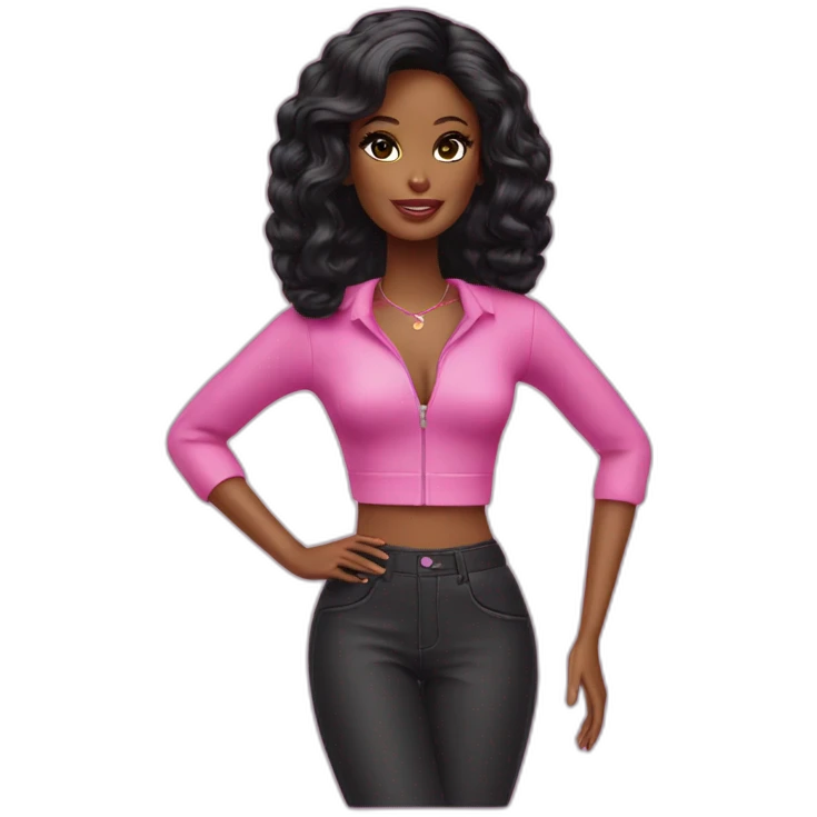 Black Barbie emoji