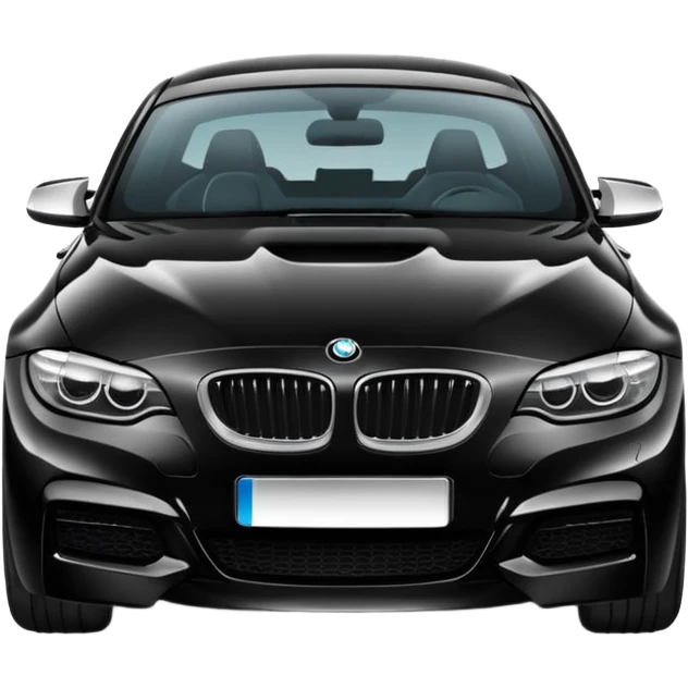 Black bmw car emoji