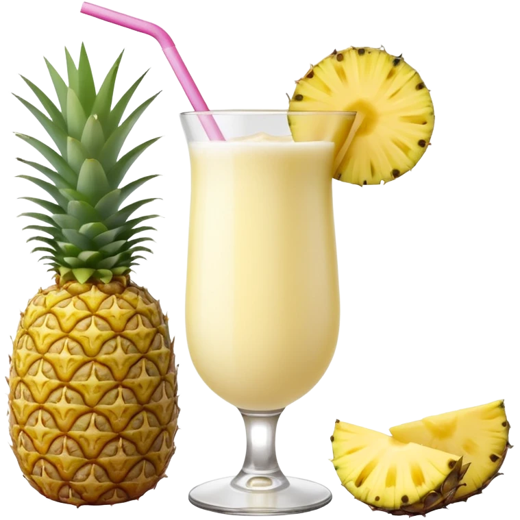 yellow pina colada emoji
