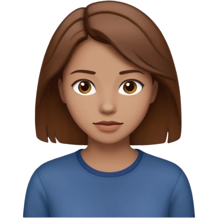 woman surprisingly sensitive and loyal. Still chaotic, but you see how deeply they care under that bold exterior. brown hair emoji