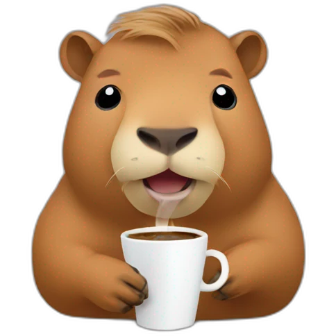 capybara-drinking-coffee emoji