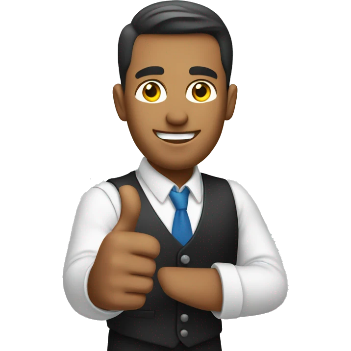 man approving loan emoji