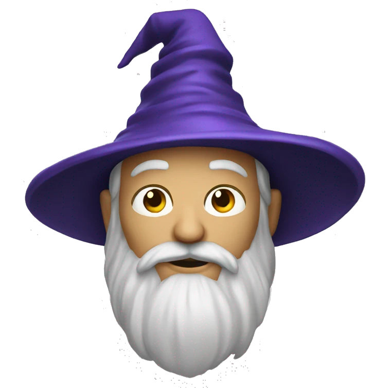 a wizard with a hat emoji