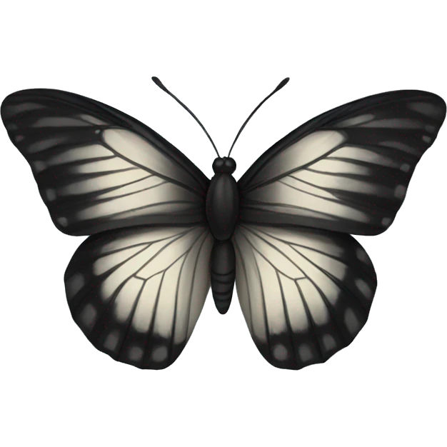 Black butterfly emoji