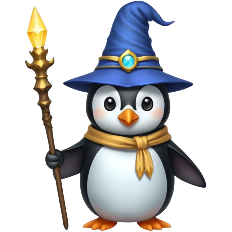 Penguin Wizard emoji