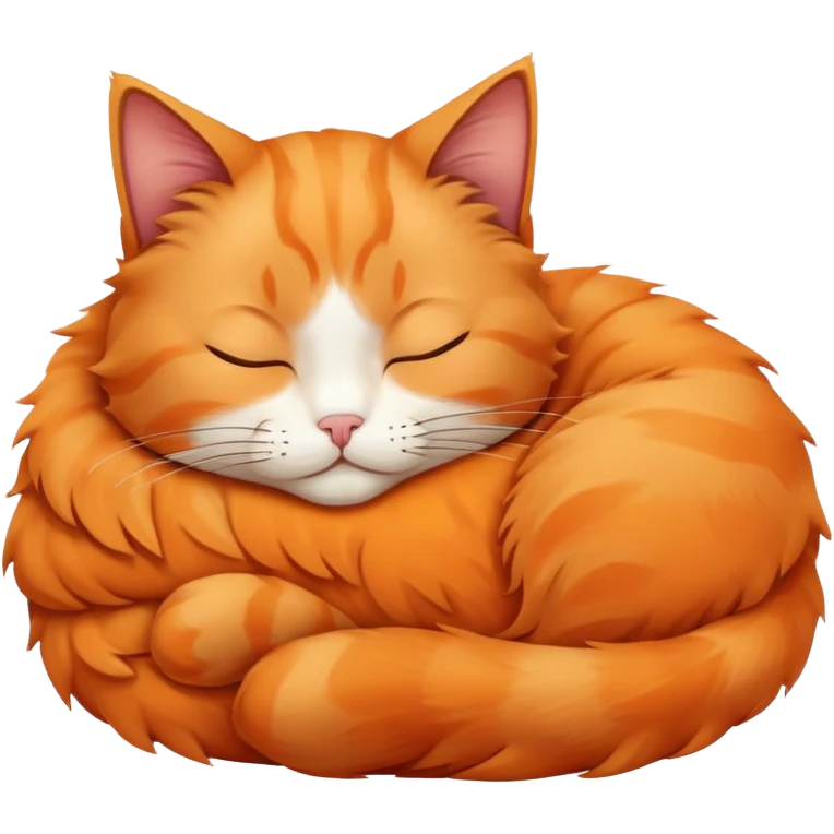 Cat sleeping emoji