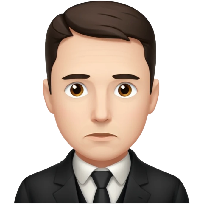 Tesla, pensive emoji