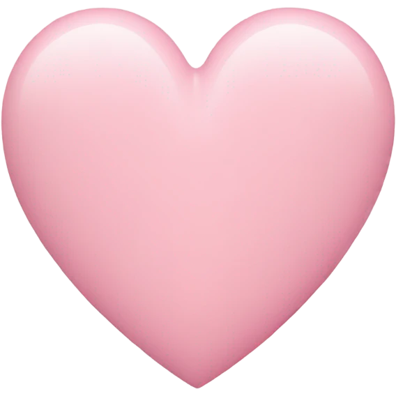 pastel pink heart emoji