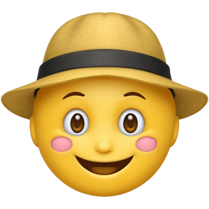 typical emoji with hat emoji