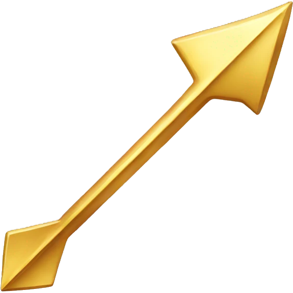 Gold arrow emoji