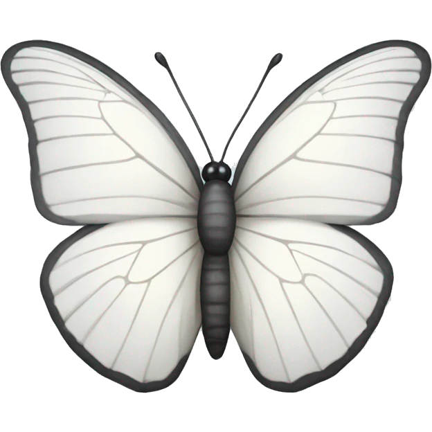 White butterfly  emoji