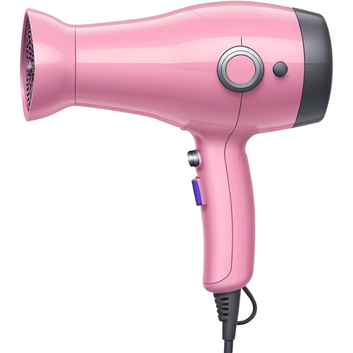 pastel pink Dyson hair dryer emoji