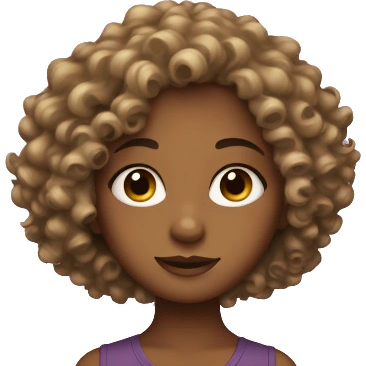 curly girl emoji