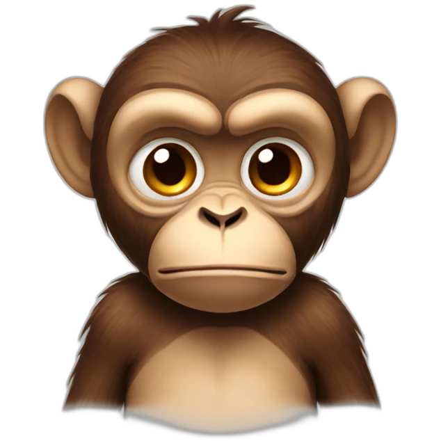 Grumpy monkey emoji