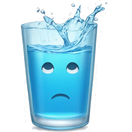 water overflowing glass emoji