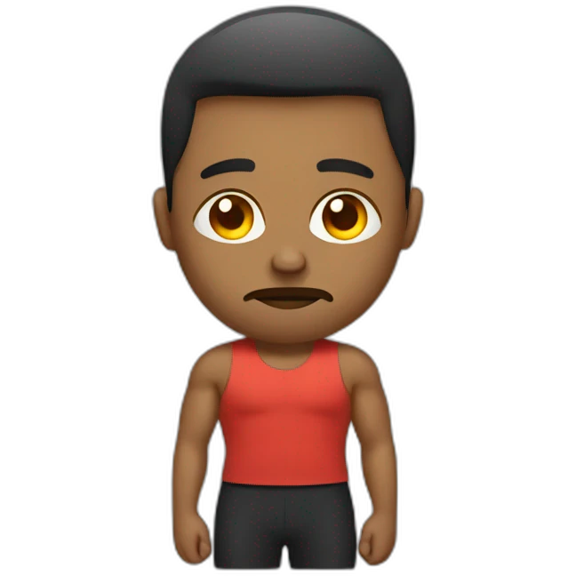 sad personal trainer emoji