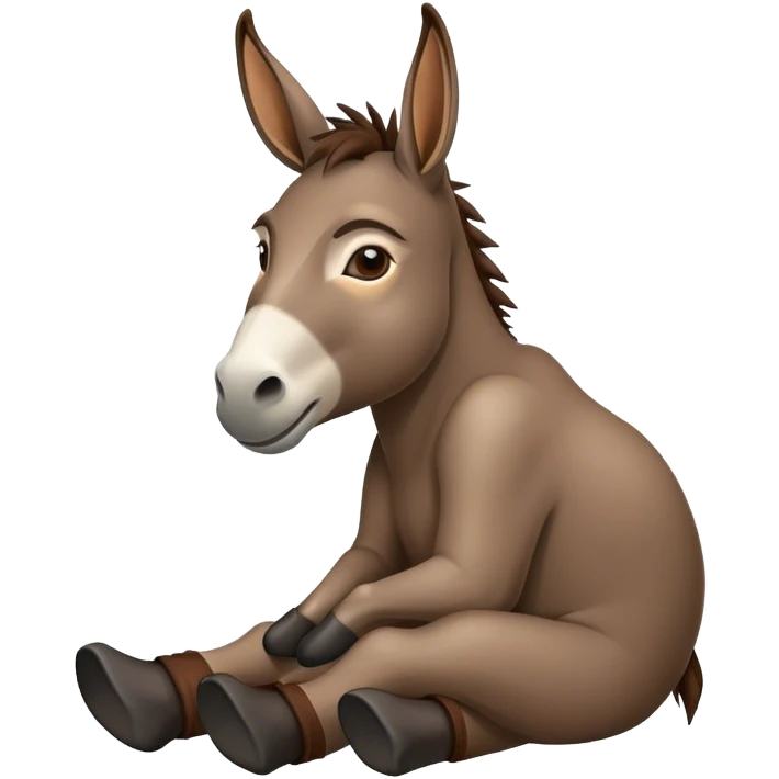 Lazy donkey emoji