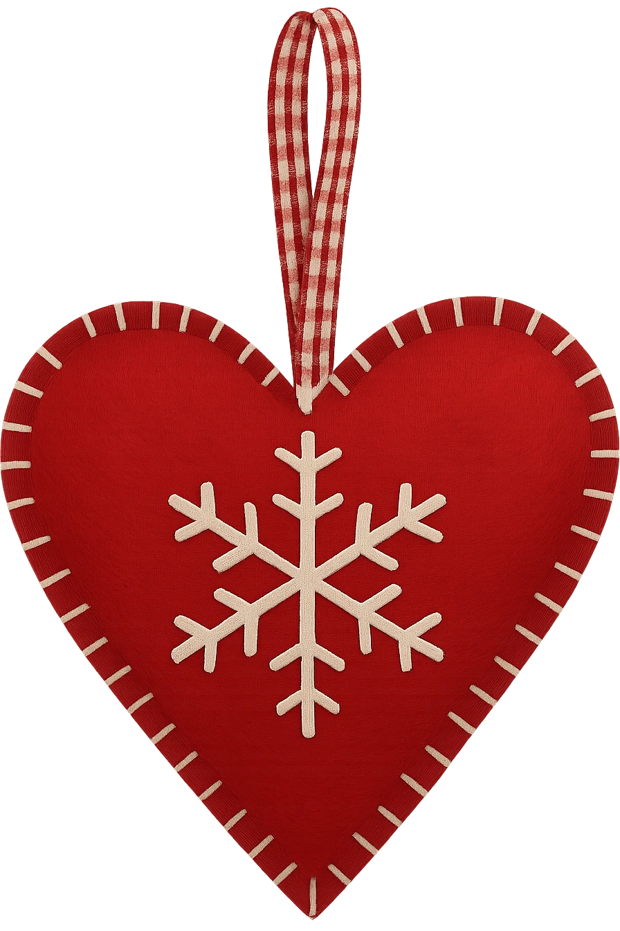 Christmas heart, remove background emoji