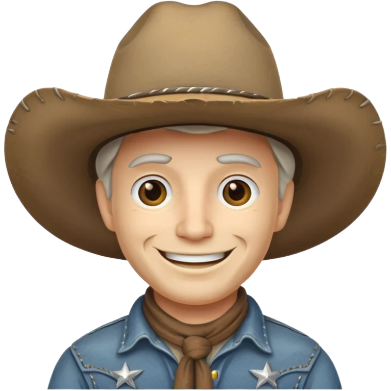 white skin cowboy emoji